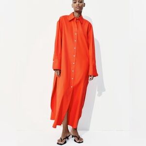 H&M Edition Oversized Cotton Shirt Dress - NWT